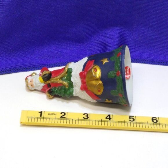 Santa Bell Ceramic Hand Painted Gift Collection Original Box Vintage EUC - Picture 6 of 8